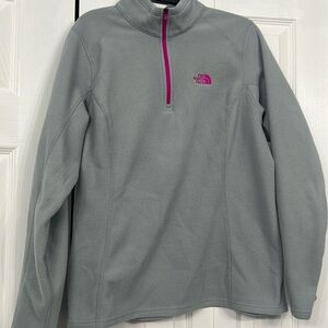 Womens The North Face 1/4 Zip Glacier Fleece Pullover Size Large